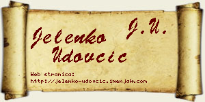 Jelenko Udovčić vizit kartica